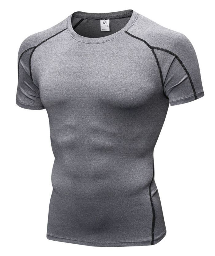 ZITY Men's Running Dri Fit Compression T-Shirt-DUMTS05960