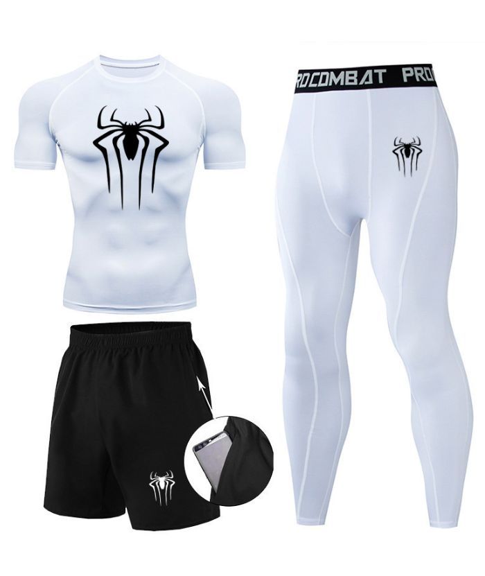 ZITY Men's Dri Fit Three Piece Compression Suit-DUMTR05987