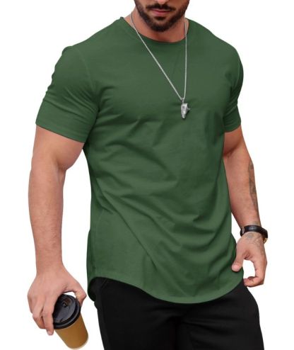 ZITY Men's Round Neck Hip-Hop Slim Fit T-Shirt-ZPK010742