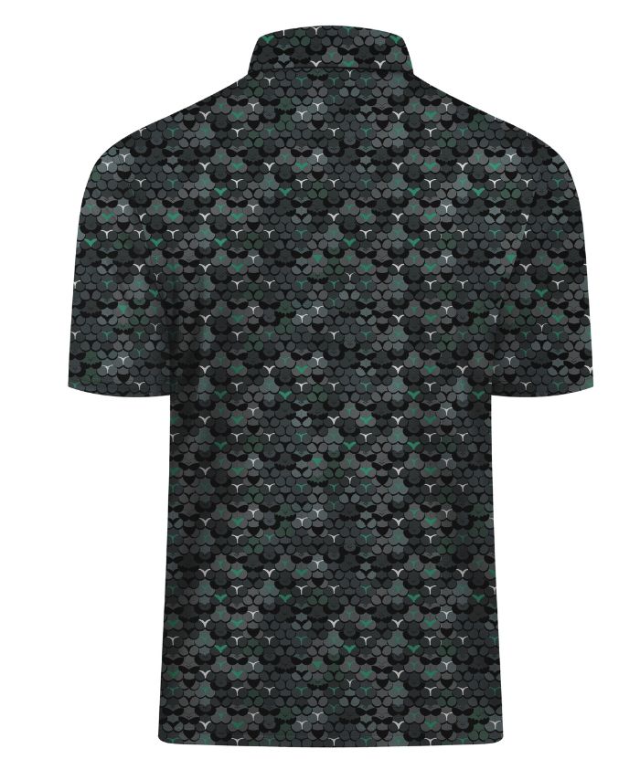 ZITY Men's 3 Button Slim Fit Polo Shirt-CUMPO05189