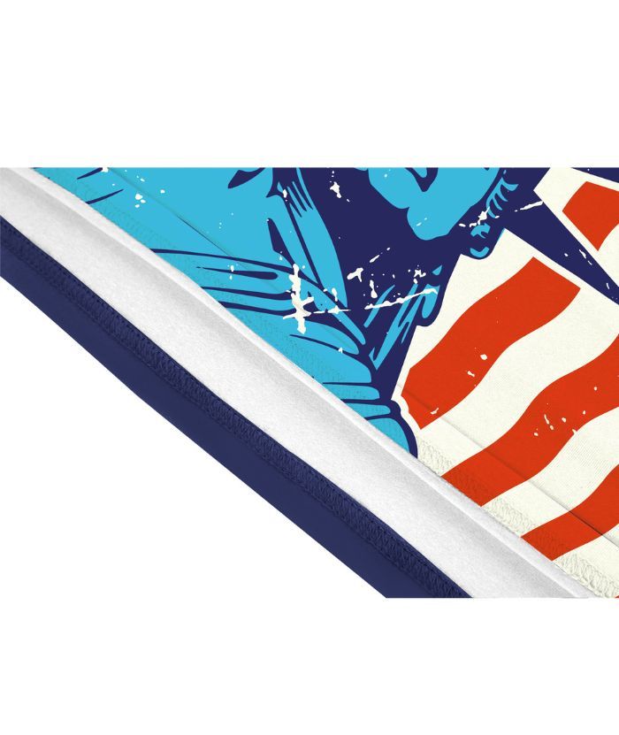 ZITY Men's American Flag Theme Golf Polo Shirt-CUMPO05424