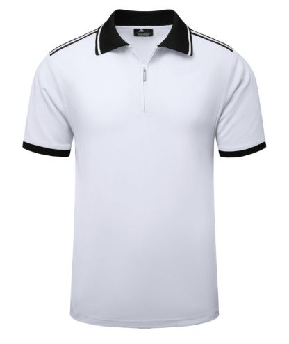 ZITY Men's Quarter Zipper Dri Fit Polo Shirt-CUMPO02198