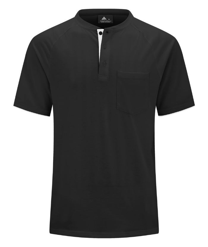 ZITY Men's Button Up Round Neck T-Shirt-CUMSS01159