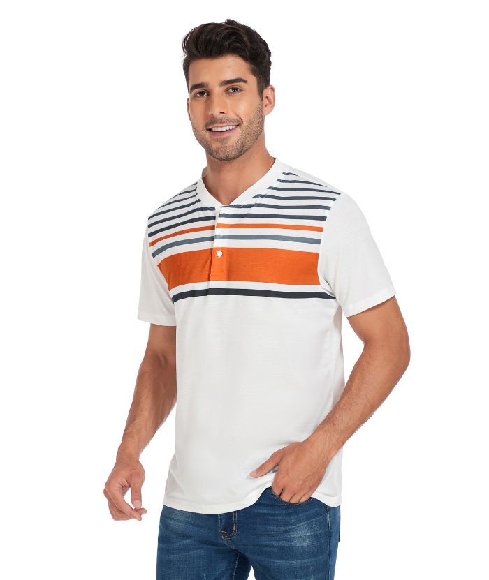 ZITY Men's Dri Fit Stripe Summer T-Shirt-CUMSS01736