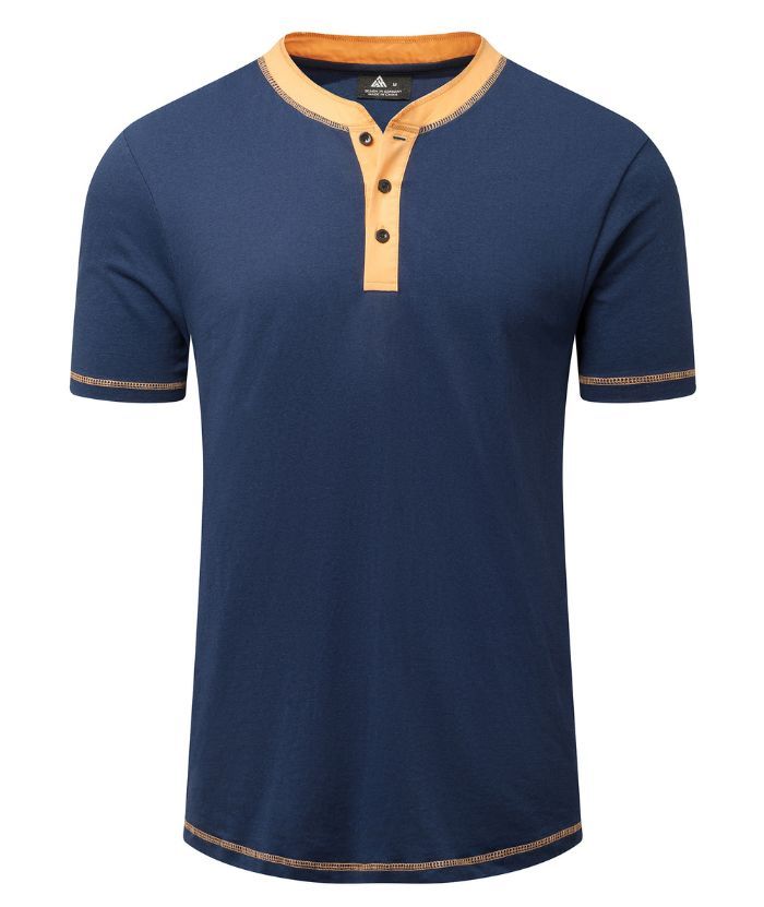 ZITY Men's Slim Fit Button Up Sports T-Shirt-CUMSS01906