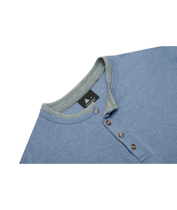 ZITY Men's Slim Fit Summer Henley T-Shirt-CUMSS02519