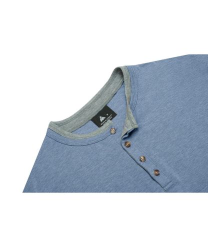 ZITY Men's Slim Fit Summer Henley T-Shirt-CUMSS02519