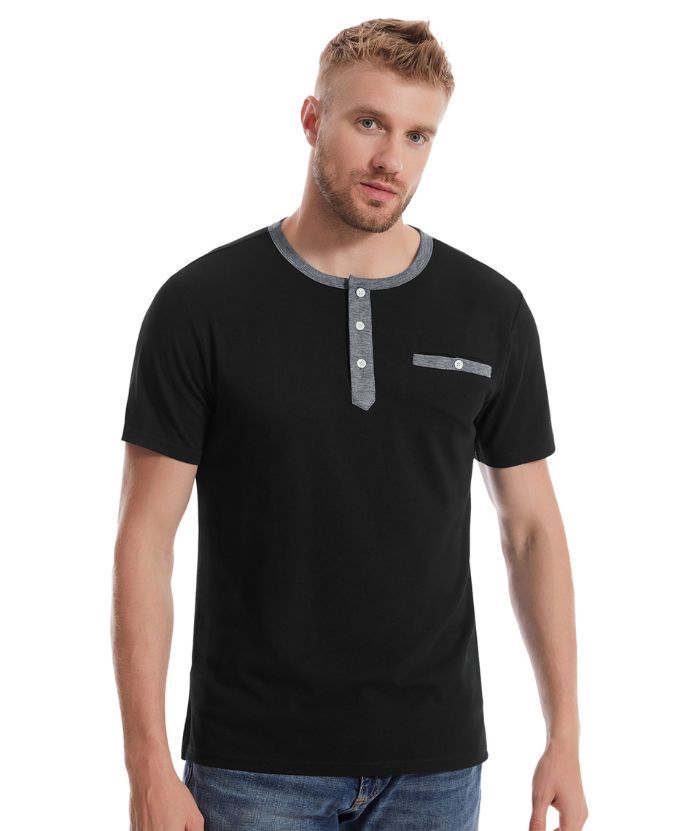 ZITY Men's Button Up Dri Fit T-Shirt-CUMSS02343