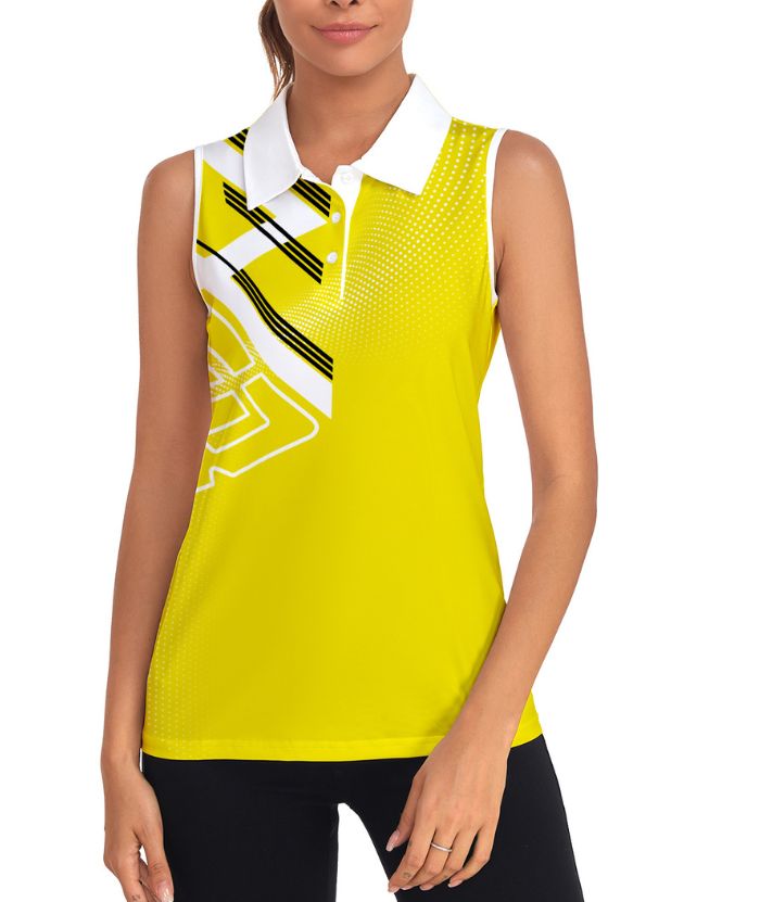ZITY Women's Sleeveless Golf Polo Shirt-CUWBP02126