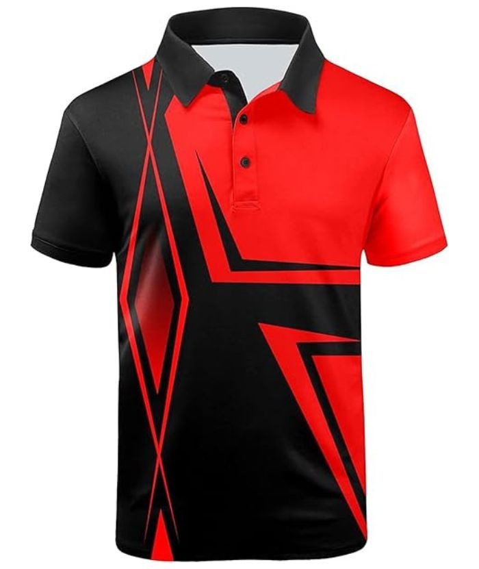 ZITY Men's Short Sleeve Athletic Dri Fit Polo Shirt-CEMPO01867