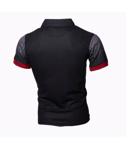 ZITY Men's 3D Print Comfort Slim Fit Short Sleeve Polo Shirt-DUMPO04600 | Zitysports