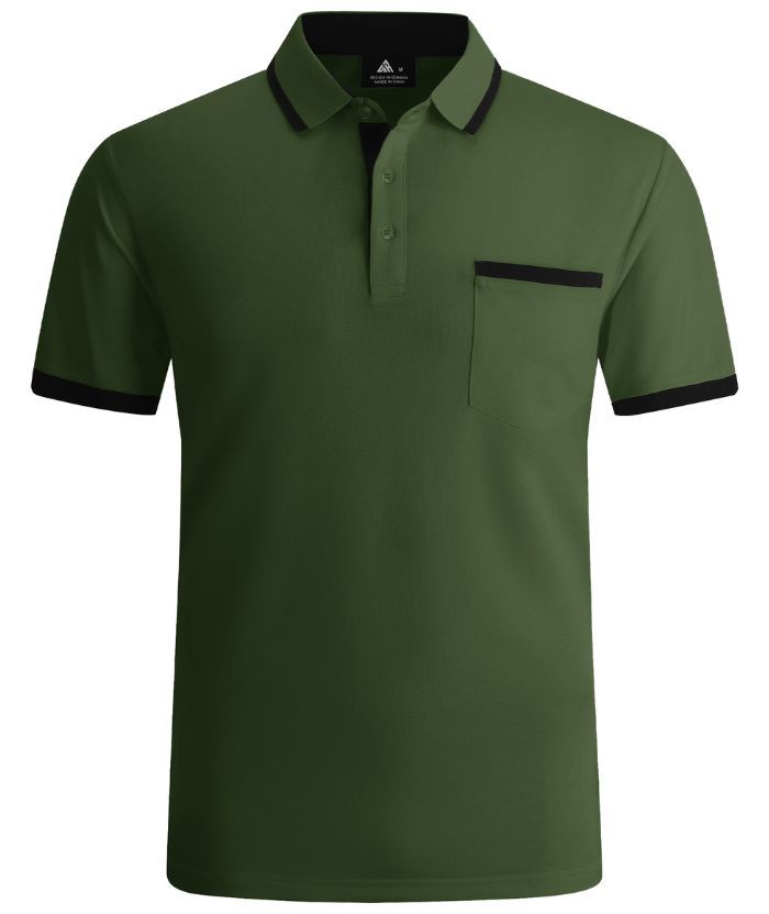 ZITY Men's Slim Fit Button Up Golf Polo Shirt-CEMPO04037