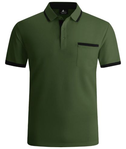 ZITY Men's Slim Fit Button Up Golf Polo Shirt-CEMPO04037