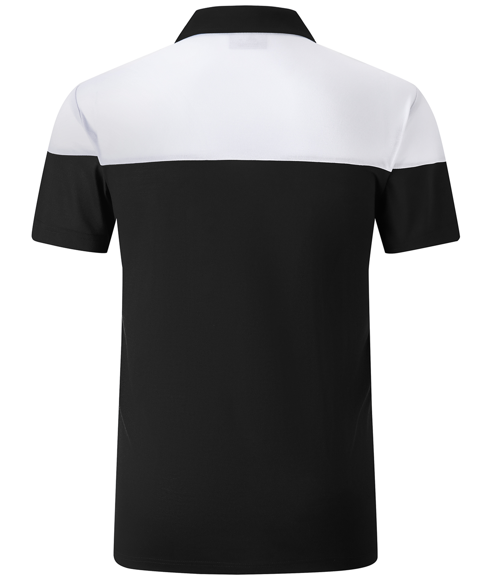 ZITY Men's Button Up Color Block Slim Fit Polo Shirt-CFMPO00104