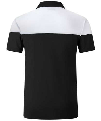 ZITY Men's Button Up Color Block Slim Fit Polo Shirt-CFMPO00104