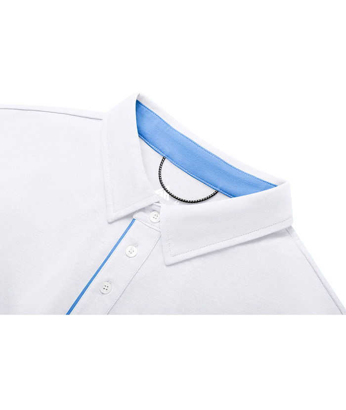 ZITY Men's Solid Color Casual Sports Polo Shirt-CUMPO01276