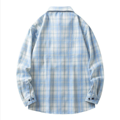 ZITY Men’s Spring Autumn Long Sleeve Casual Loose Fit Shirt –