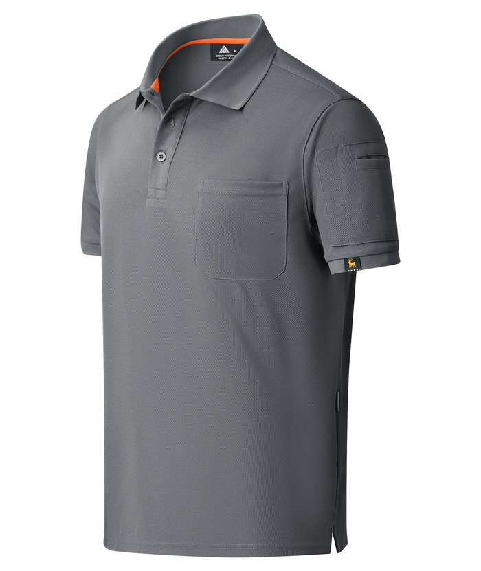 ZITY Men's Polo Shirt Short Sleeve 3 Button Loose Fit Golf Shirt-ZPK007931 | Zitysports