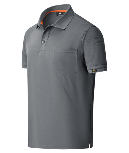 ZITY Men's Polo Shirt Short Sleeve 3 Button Loose Fit Golf Shirt-ZPK007931 | Zitysports