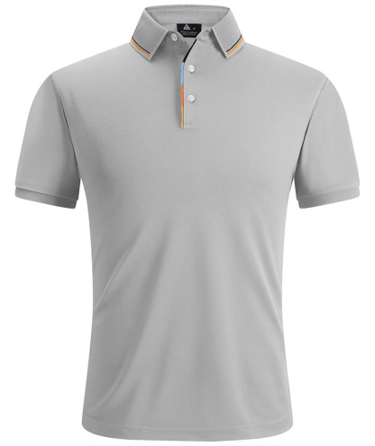 Men's Solid Color Slim Fit Performance Polo Shirt-ZPK007837