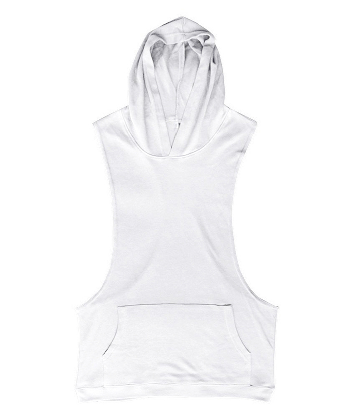 ZITY Men's Slim Fit Sleeveless Gym Hoodie-DUMMG05403|Zitysports