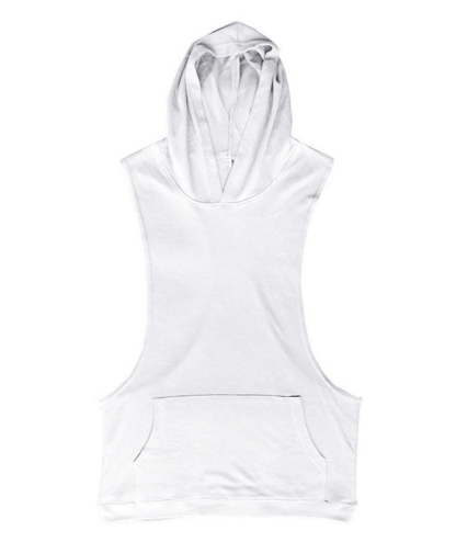 ZITY Men's Slim Fit Sleeveless Gym Hoodie-DUMMG05403|Zitysports