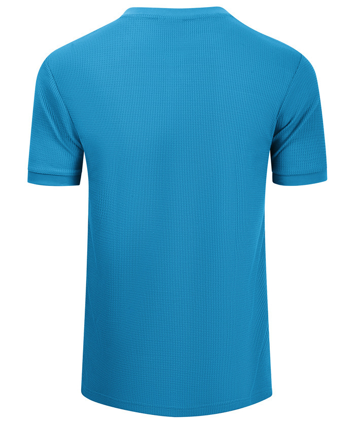 ZITY Men's Slim Fit Button Up Summer T-Shirt-CUMSS01031