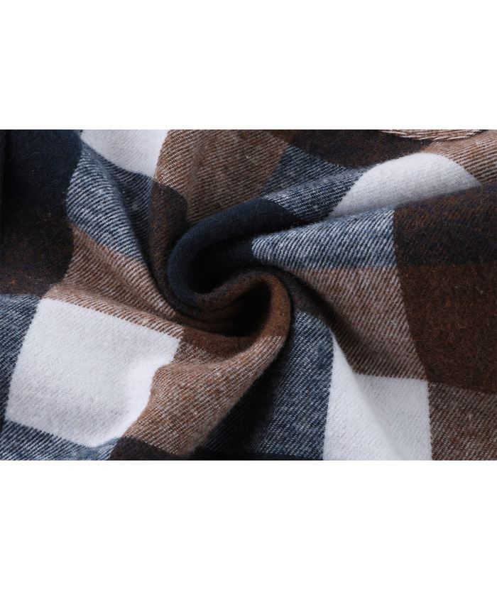 ZITY Men's Button Up Plaid Flannel Shirt-ZPK006183 | Zitysports