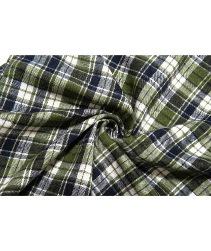 ZITY Men's Long Sleeve Casual Button Down Plaid Flannel Shirt-ZPK005339 | Zitysports