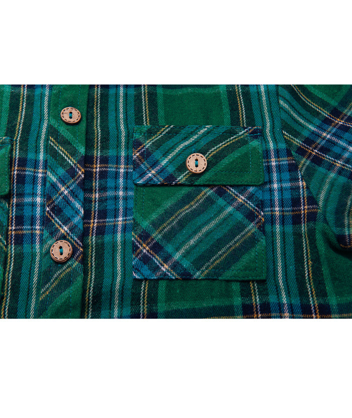 ZITY Men's Long Sleeve Casual Button Down Plaid Flannel Shirt-ZPK005339 | Zitysports