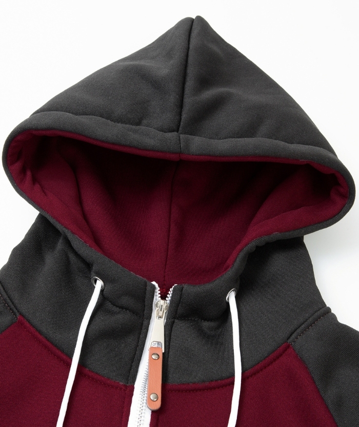 ZITY Men's Color Block with Pocket Zip Up Outdoor Hoodie-DUMFH04909|Zitysports
