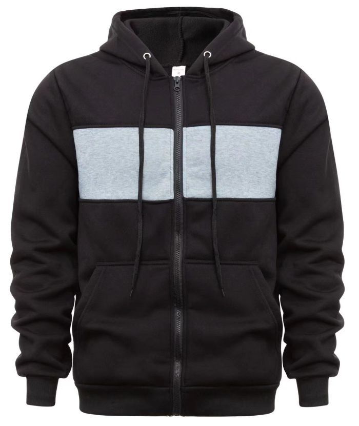 ZITY Men's Fleece Long Sleeve Casual Fashion Color Block Hoodie-DUMFH04983|Zitysports