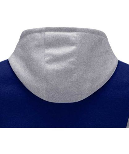 ZITY Men's Polyester Long Sleeve Color Block Full Zip Casual Hoodie-DUMFH04995|Zitysports