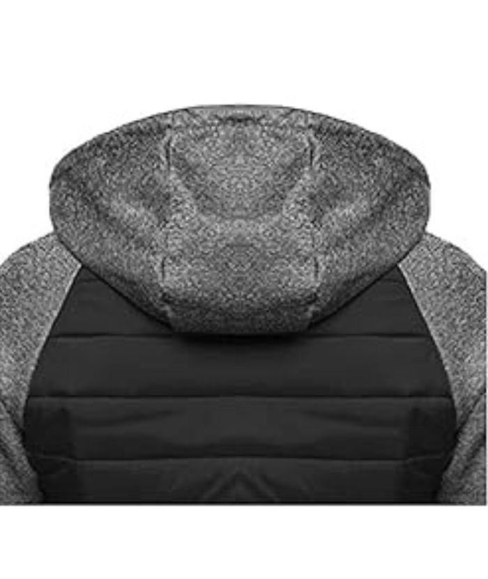 ZITY Men's Slim Fit Full Zip Contrast Color Casual Hoodie-DUMFH05005|Zitysports