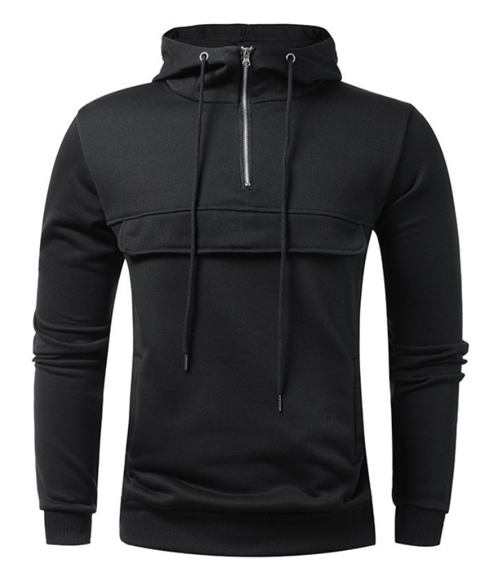 ZITY Men's Light Weight Breathable Hoodie with Side Pockets-DUMFH05032|Zitysports