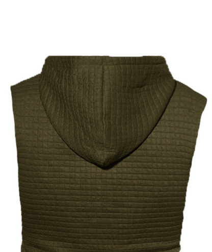 ZITY Men's Plus Size  Solid Color Sleeveless Hoodie-DUMMG05201|Zitysports