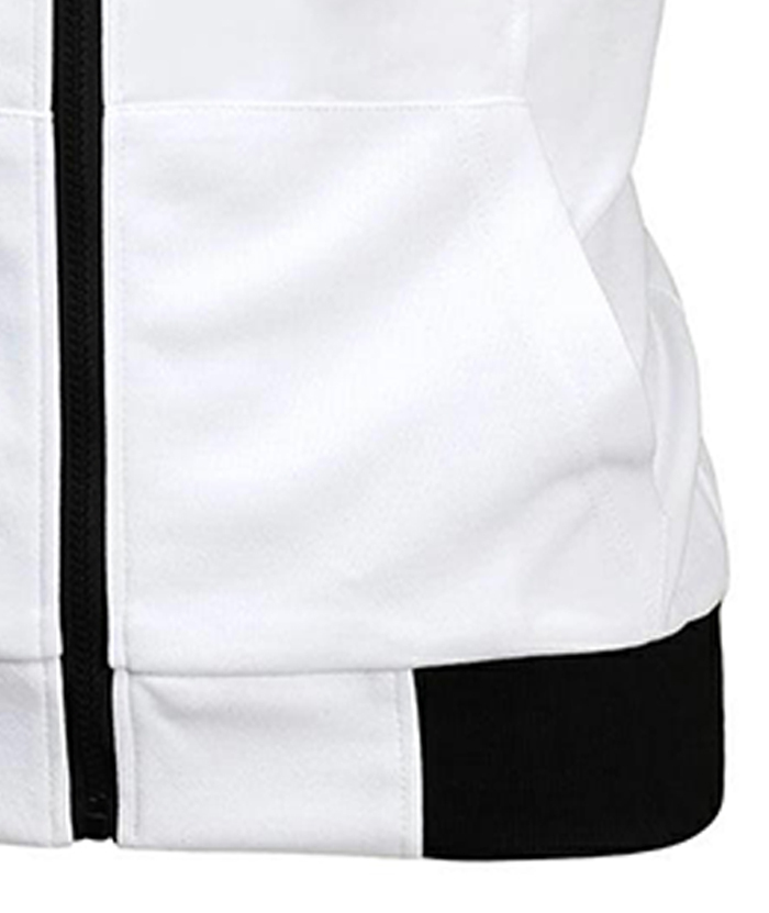 ZITY Men's Zip Up Solid Color Drawstring Sleeveless Hoodie-DUMMG05205|Zitysports