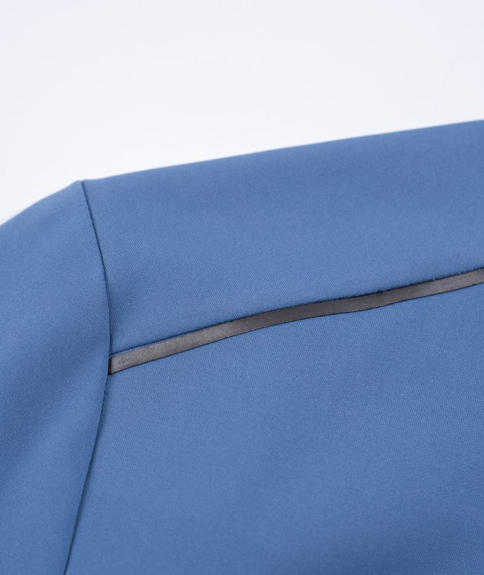 ZITY Men's Button Up Stand Collar Long Sleeve Polo Shirt-8905