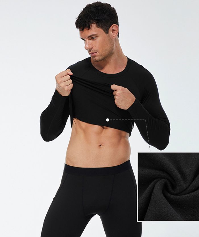 ZITY Men's Round Neck Long Sleeve T-Shirt-DUMLS05954