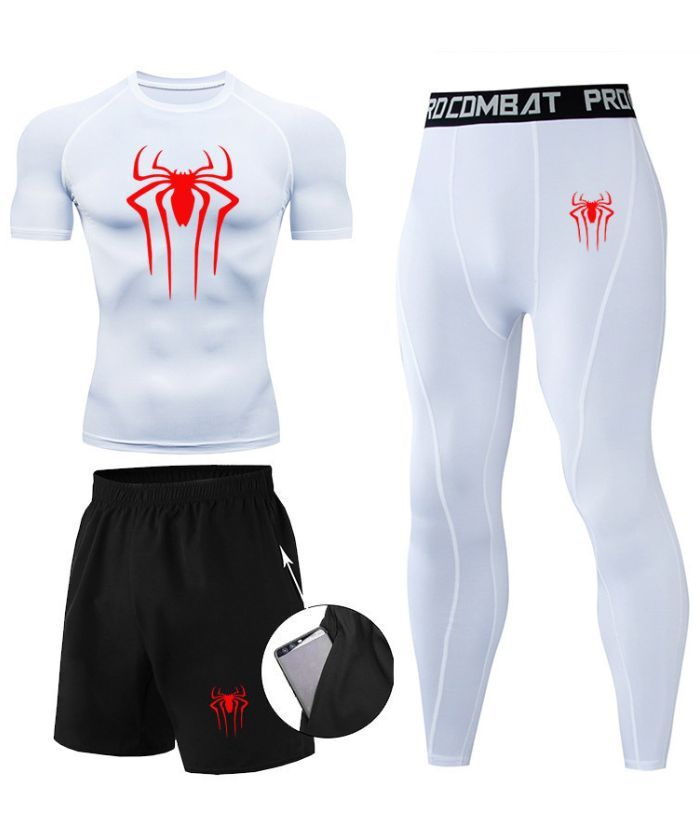 ZITY Men's Dri Fit Three Piece Compression Suit-DUMTR05987