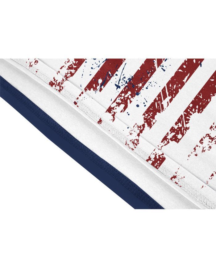 ZITY Men's American Flag Theme Golf Polo Shirt-CUMPO05424