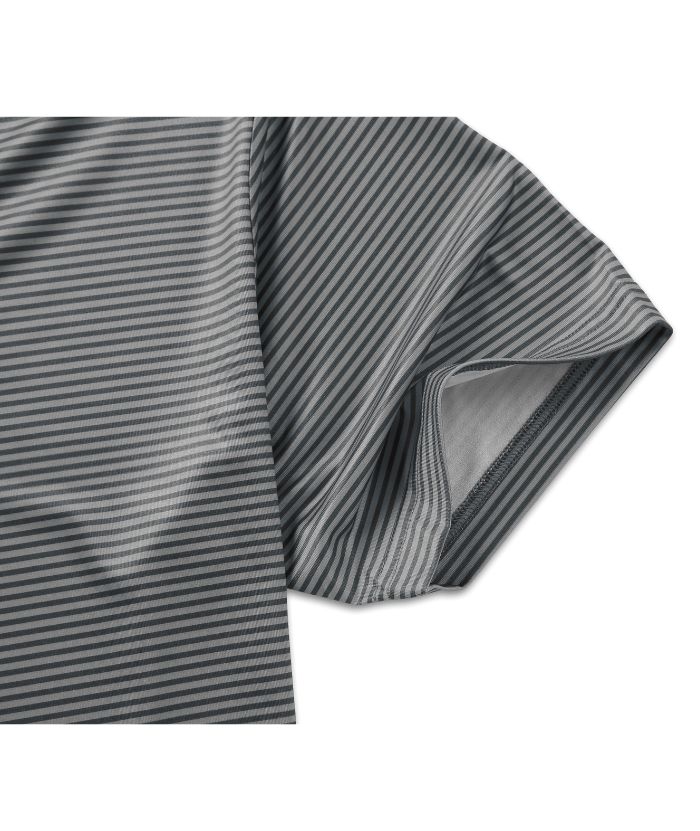 ZITY Men's Button Up Stripe Polo Shirt-CFMPO00062