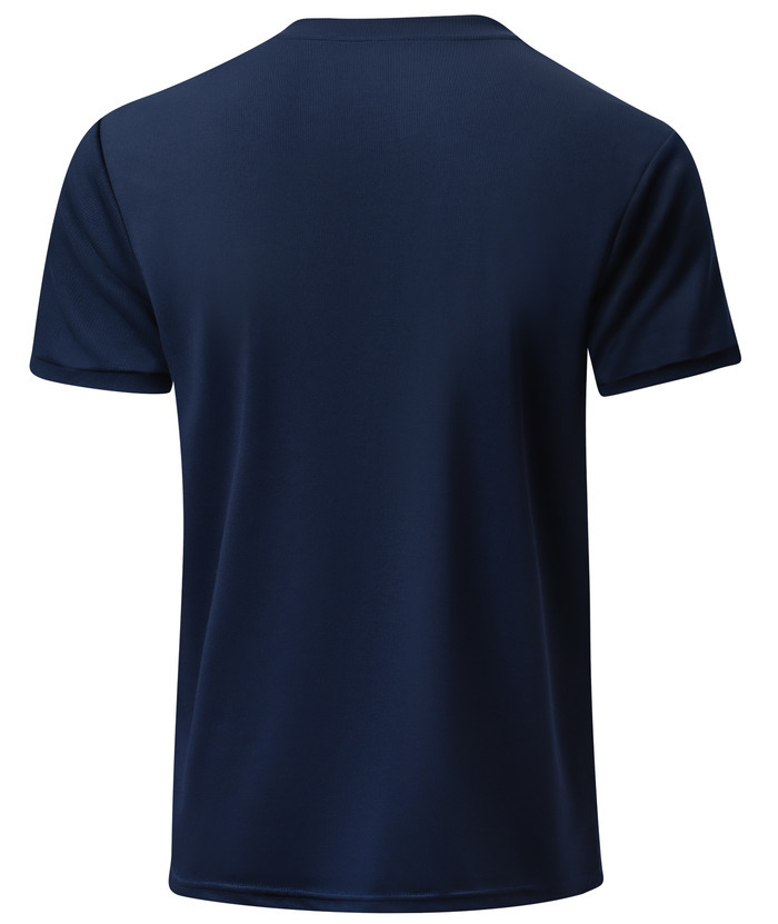 ZITY Men's Dri Fit Button Up Summer T-Shirt-CUMSS01366