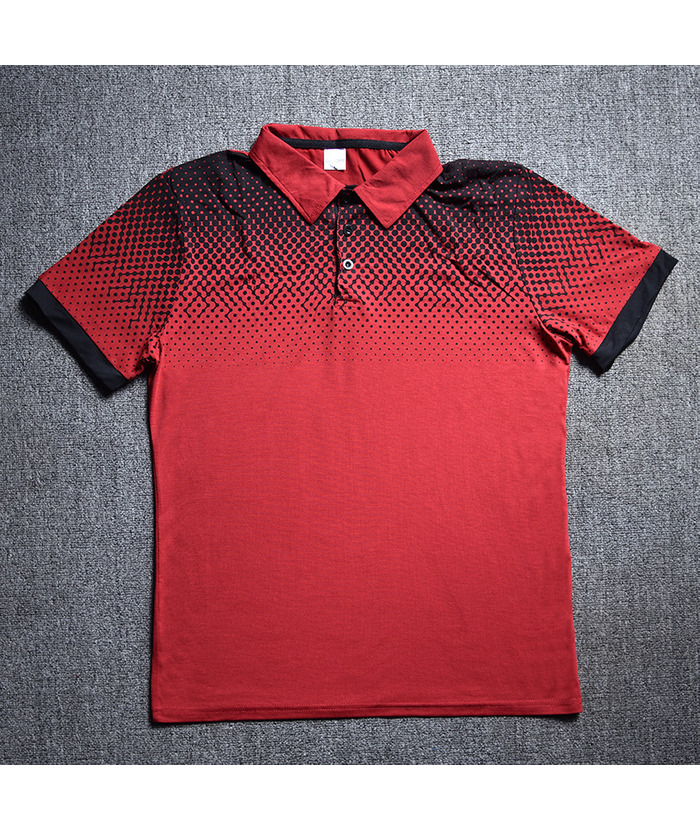 ZITY Men's 3D Print Comfort Slim Fit Short Sleeve Polo Shirt-DUMPO04600 | Zitysports