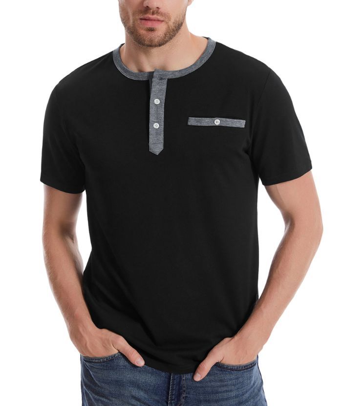 ZITY Men's Button Up Dri Fit T-Shirt-CUMSS02343