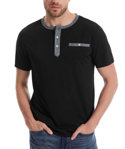 ZITY Men's Button Up Dri Fit T-Shirt-CUMSS02343