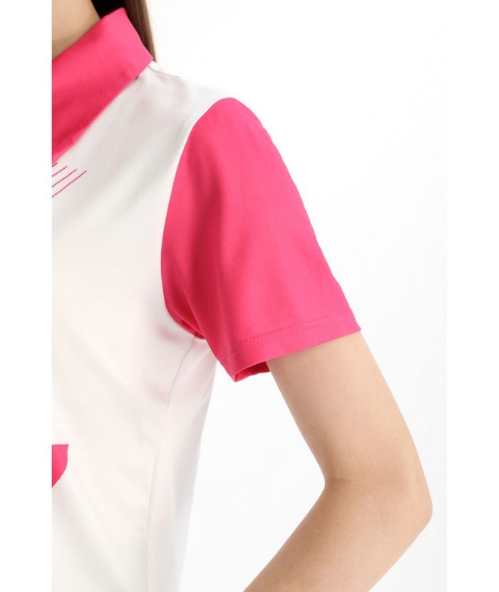 ZITY Women's Slim Fit V Neck Golf Polo Shirt-CFWZZ00034