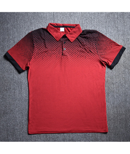 ZITY Men's 3D Print Comfort Slim Fit Short Sleeve Polo Shirt-DUMPO04600 | Zitysports