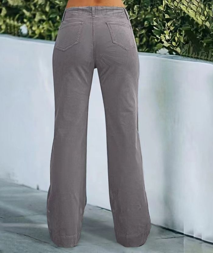 ZITY Women's Zipper Pocket Jogging Loose Pant-DUWSP06168