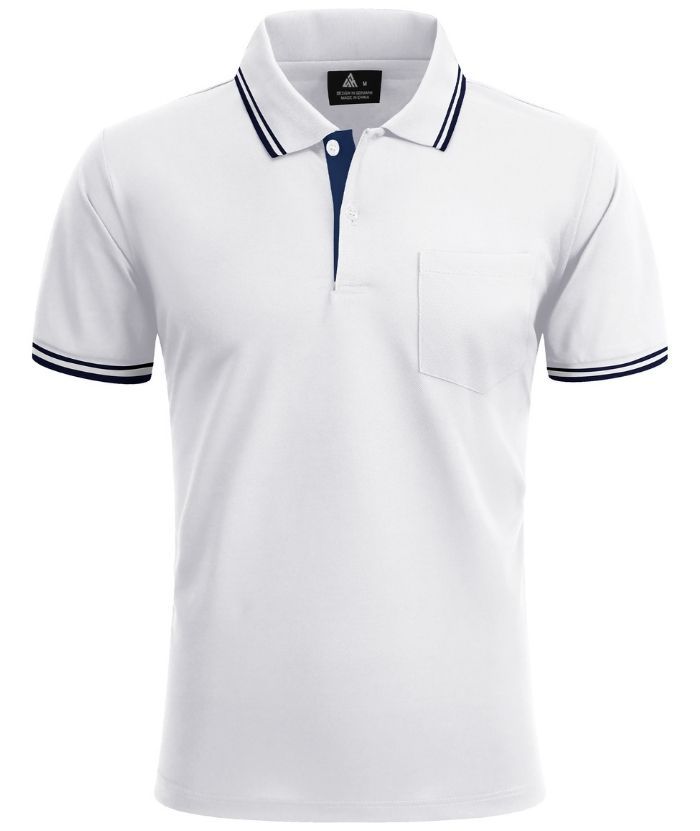 ZITY Men's Button Up Dri Fit Golf Polo Shirt-CFMPO00134